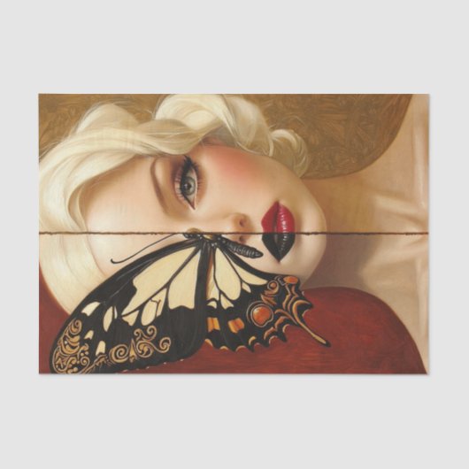 美しいと蝶ブロンド版22 薄葉紙 (正面)