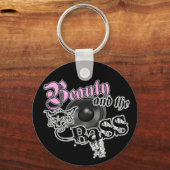 美しいとBASS Trance ElectroテクノRave DJ キーホルダー (正面)