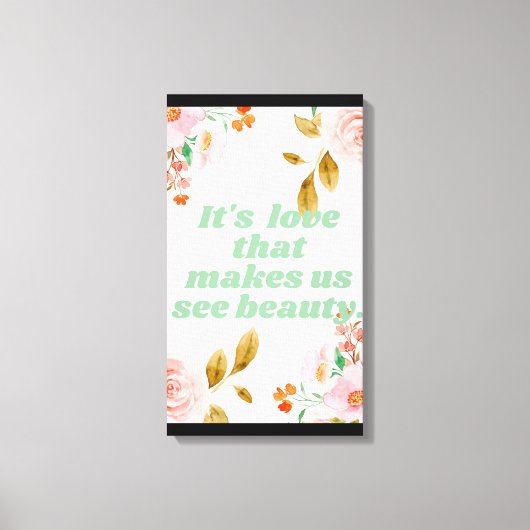 美しいとLove Canvas Print キャンバスプリント (正面)