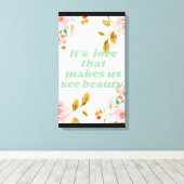 美しいとLove Canvas Print キャンバスプリント (インサイチュ (ウッドフロア))