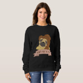 美しいとPug愛犬家クラシックTシャツ251 スウェットシャツ (正面フル)
