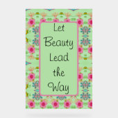 美しいに道を譲る アクリルサイン (正面)