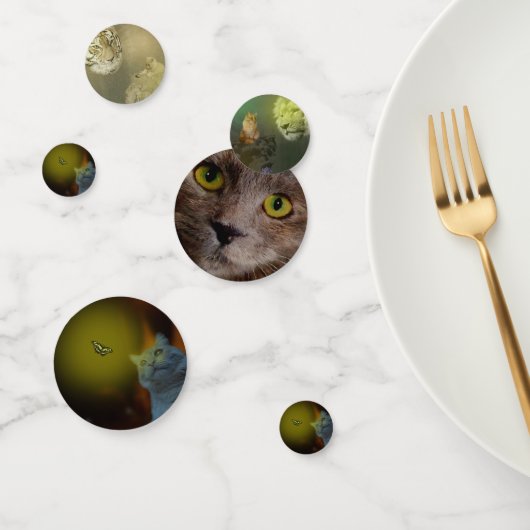 美しいに魅了される猫が蝶に魅了される コンフェッティ (グループ)