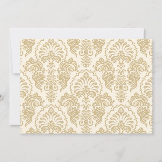 美しいのお姫様誕生日パーティーの招待 招待状 (裏面)