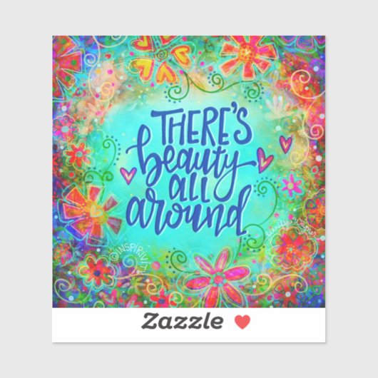 美しいのまわりに全かわいらし吸光度フローラトレンディー シール (シート)