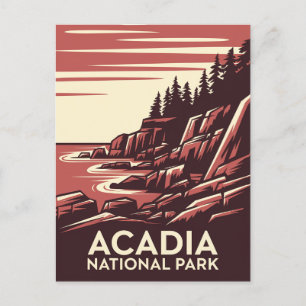 美しいのアカディア国立公園 ポストカード