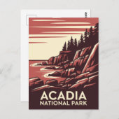 美しいのアカディア国立公園 ポストカード (正面/裏面)