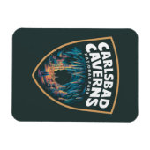 美しいのカールスバッドカーヴェンズナショナルパークエンブレム マグネット (横)