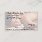 美しいのスパビジネスプロフィールカード 名刺 (正面)