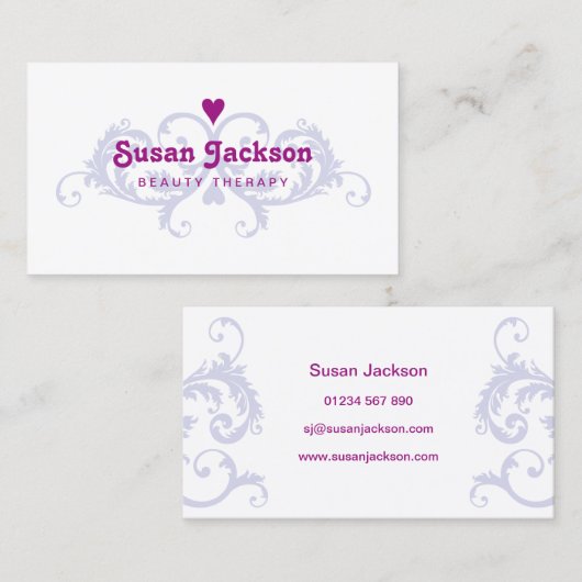 美しいのセラピーの名刺 名刺 (正面/裏面)