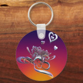 美しいのハートキーリング キーホルダー (正面)