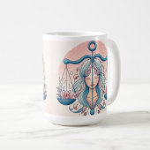 美しいのバランス： Libra-インスパイア Mag コーヒーマグカップ (正面右)