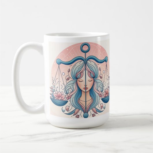 美しいのバランス： Libra-インスパイア Mag コーヒーマグカップ (左)