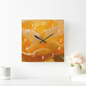 美しいのバラ壁時計 スクエア壁時計 (ホーム)