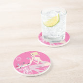 美しいのピンクのコースター コースター (側面)