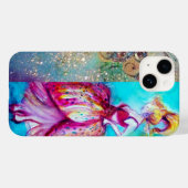 美しいのピンクドレス/魔法蝶植物 Case-Mate iPhoneケース (裏面 (横))