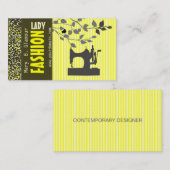 美しいのファッションを合わせるミシン 名刺 (正面/裏面)