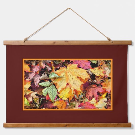 美しいの下の足/紅葉 吊り下げ型タペストリー (正面)