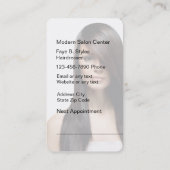 美しいの名刺のサロン 予約カード (裏面)