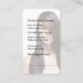 美しいの名刺のサロン 予約カード (裏面)