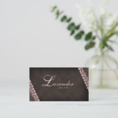 美しいの名刺のレースのネイルサロンのピンク 名刺 (スタンド正面)