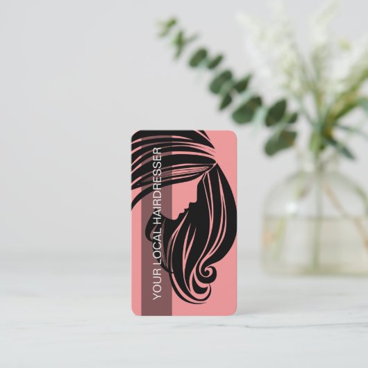 美しいの名刺の美容院 名刺 (スタンド正面)