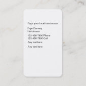 美しいの名刺の美容院 名刺 (裏面)