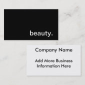 美しいの名刺 名刺 (正面/裏面)