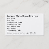 美しいの名刺 名刺 (裏面)