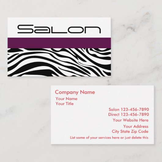 美しいの名刺 名刺 (正面/裏面)