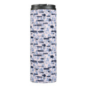 美しいの心配の青のバラパターン タンブラー (裏面)