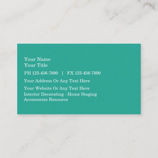 美しいの毛の名刺 名刺 (裏面)