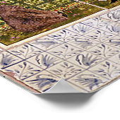 美しいの物語を描いたタイルのパネル ポスター (角)