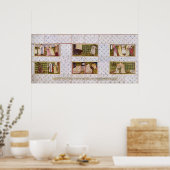 美しいの物語を描いたタイルのパネル ポスター (キッチン)