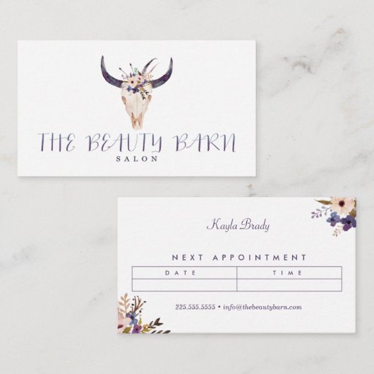 美しいの納屋のカスタムな名刺 予約カード (正面/裏面)