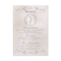 美しいの結婚式の明細カード|のエレガントなバラ