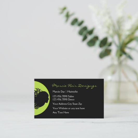 美しいの美容師の名刺 名刺 (スタンド正面)