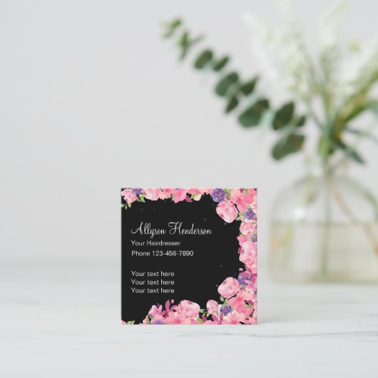 美しいの美容師 スクエア名刺 (スタンド正面)