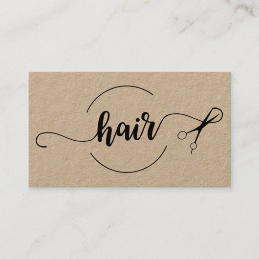 美しいの美容院のスタイリッシュなデザイン 名刺 (正面)