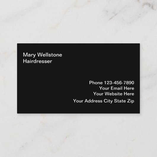 美しいの美容院の名刺 名刺 (裏面)