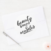 美しいの脳と筋肉 ラウンドシール (封筒)