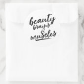 美しいの脳と筋肉 ラウンドシール (バッグ)