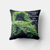 美しいの自然つる植物感動的引用文 クッション (裏面)