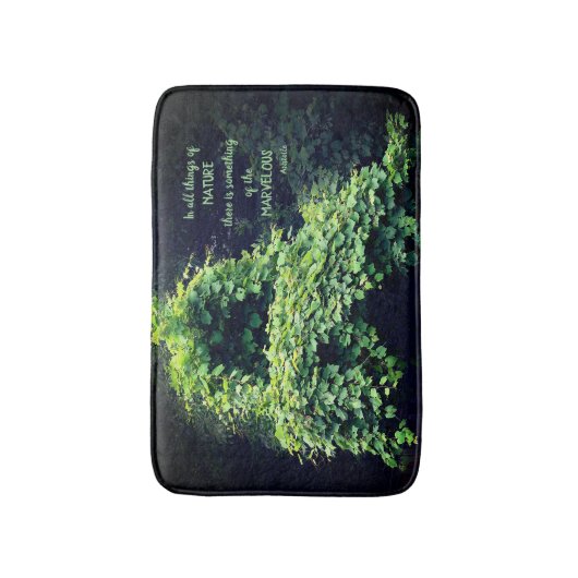 美しいの自然つる植物感動的引用文 バスマット (正面縦)