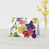 美しいの花の万能カード カード (黄色い花)