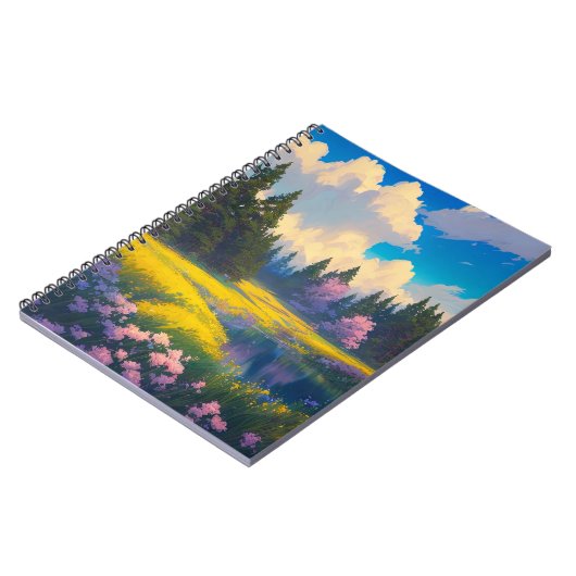 美しいの花の草地 ノートブック (左側)