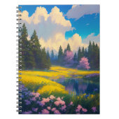 美しいの花の草地 ノートブック (正面)