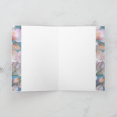 美しいの花空白の カード (内部)