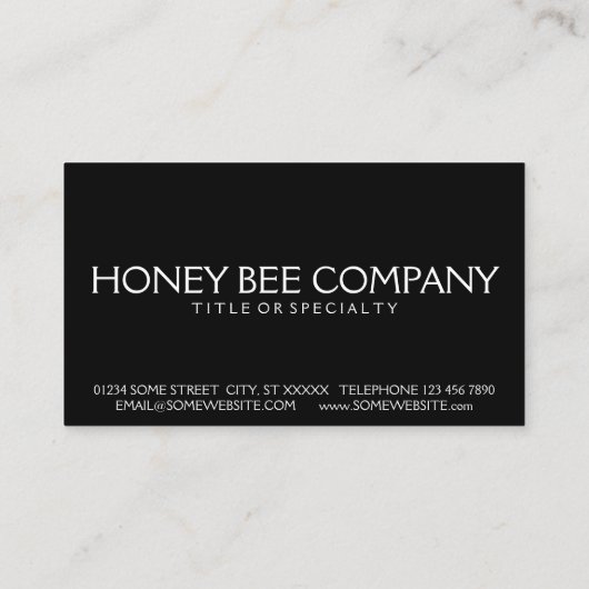 美しいの蜂 名刺 (裏面)