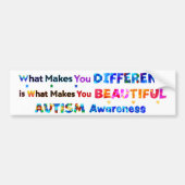 美しいの違うは バンパーステッカー (正面)